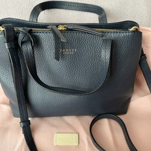 Radley London Navy Leather Dukes Place Multiway Bag
